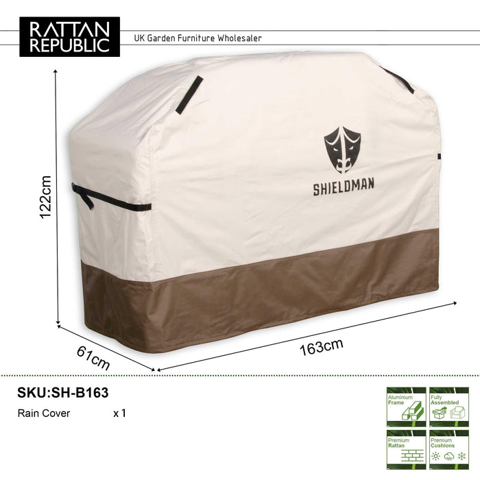 Heavy Duty BBQ Waterproof Covers – Universal Grill Cover with Drawstring Hem & Storage Bag - Abode Avenue