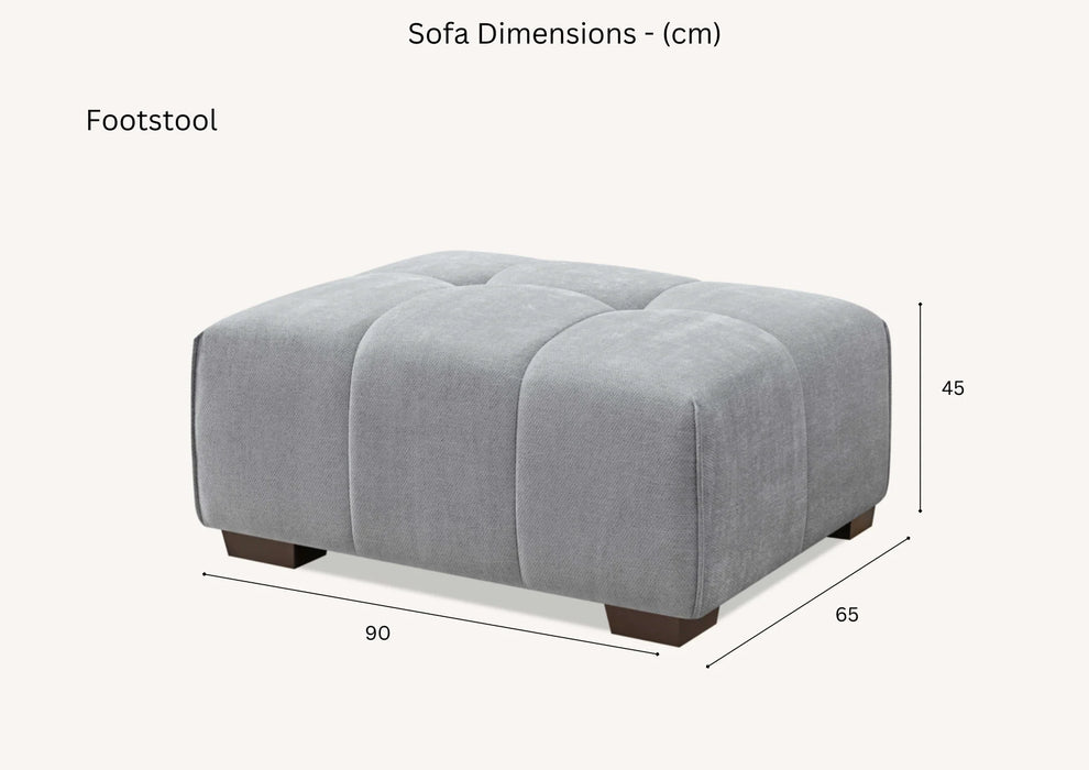 Aluxo Leonard Corner Group in Cloudy Grey Boucle - Abode Avenue