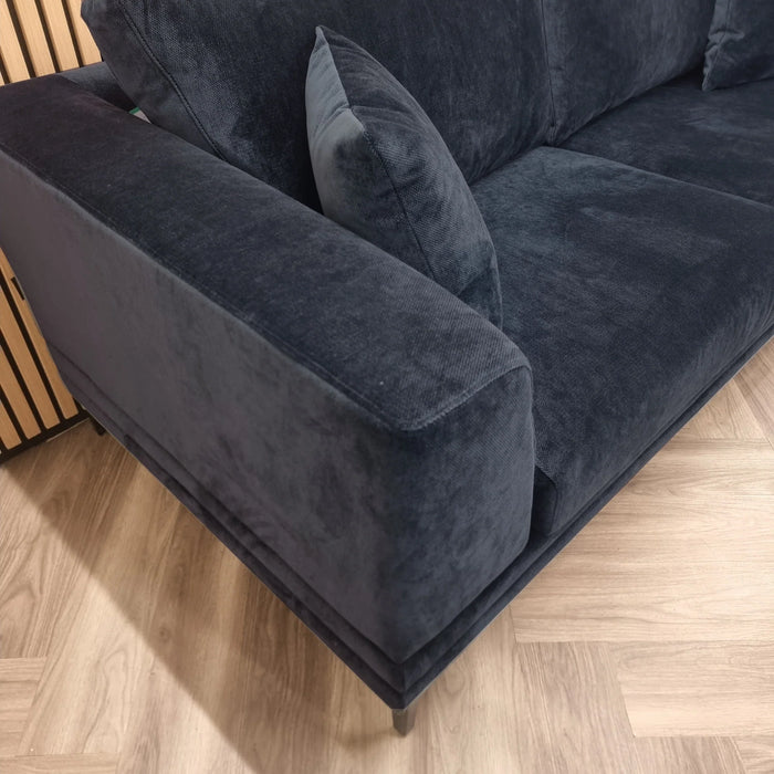 Aluxo Lenox Sofa Range in Steel OR Rust OR Aegean Blue Velvet - Abode Avenue