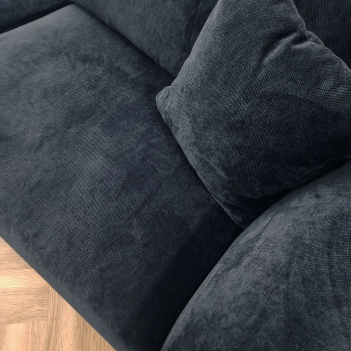 Aluxo Lenox Sofa Range in Steel OR Rust OR Aegean Blue Velvet - Abode Avenue