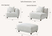 Aluxo Lottie 5pc Modular Corner Group in Polar Boucle - Abode Avenue