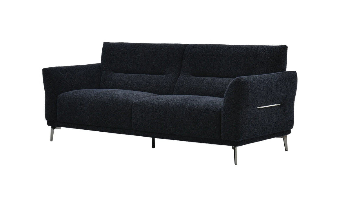 Aluxo Albany Sofa Range in Black Lux Boucle Fabric - Abode Avenue