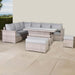 Aurora Range High Back Left Hand Corner Sofa Set with Adjustable Table - Abode Avenue