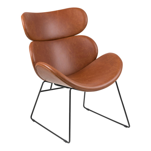 Cazar Lounge Chair in Brown - Abode Avenue