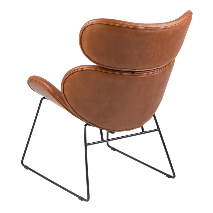 Cazar Lounge Chair in Brown - Abode Avenue