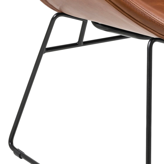 Cazar Lounge Chair in Brown - Abode Avenue