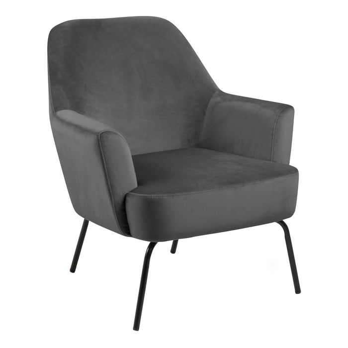 Melissa Lounge Chair in Dark Grey - Abode Avenue