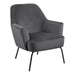 Melissa Lounge Chair in Dark Grey - Abode Avenue