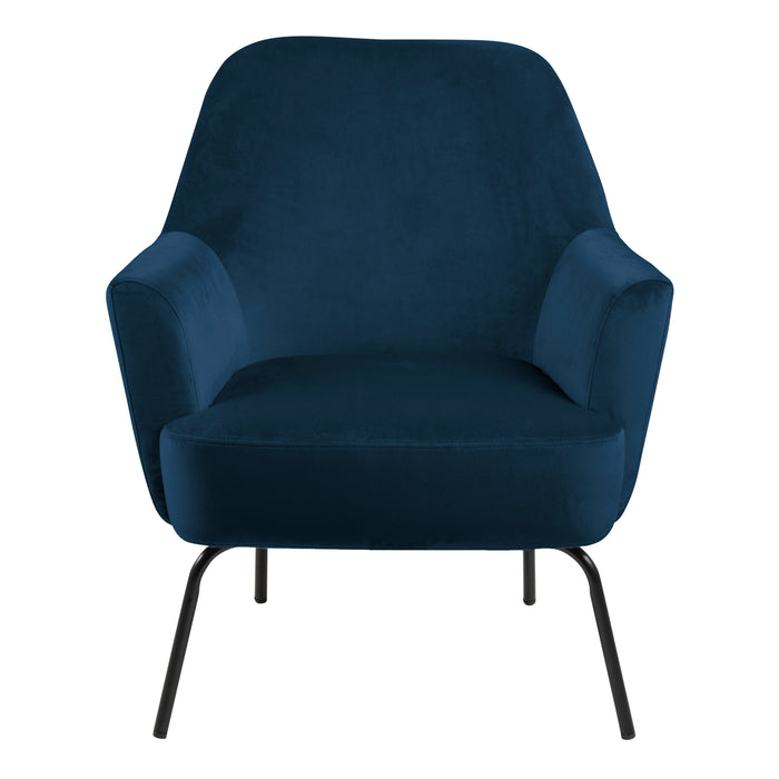 Melissa Lounge Chair in Navy Blue - Abode Avenue