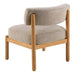 Burley Lounge Chair in Beige Fabric and Oak - Abode Avenue