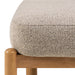 Burley Lounge Chair in Beige Fabric and Oak - Abode Avenue