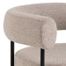 Oakfield Lounge Chair in Beige with Black Legs - Abode Avenue