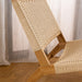 Carson Lounge Chair in Off White and Oak - Abode Avenue