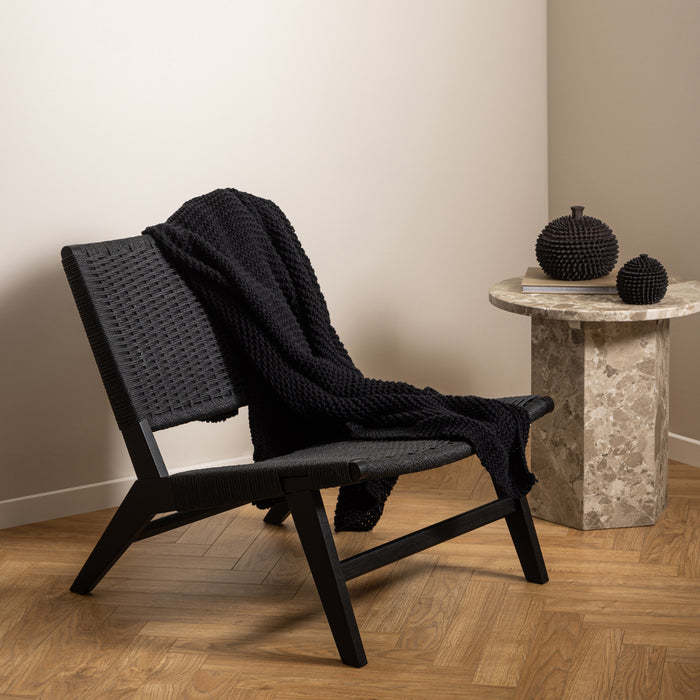 Carson Lounge Chair in Black - Abode Avenue