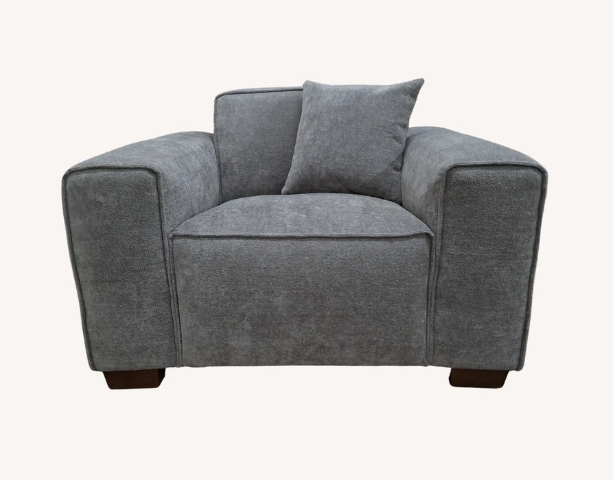 Aluxo Dakota 4 seater with Chaise in Midnight OR Charcoal OR Pebble Boucle - Abode Avenue