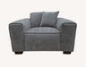 Aluxo Dakota 4 seater with Chaise in Midnight OR Charcoal OR Pebble Boucle - Abode Avenue