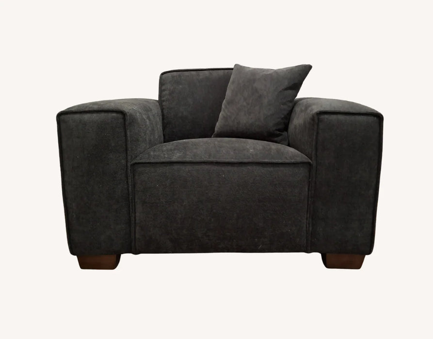 Aluxo Dakota 4 seater with Chaise in Midnight OR Charcoal OR Pebble Boucle - Abode Avenue
