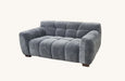 Aluxo Harlem Sofa Range in Steel Velvet OR Chocolate Velvet - Abode Avenue
