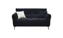 Aluxo Albany Sofa Range in Black Lux Boucle Fabric - Abode Avenue