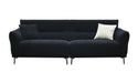 Aluxo Albany Sofa Range in Black Lux Boucle Fabric - Abode Avenue