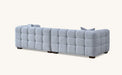 Aluxo Astoria 3 Seater Sofa in Oatmeal OR Pearl Boucle Fabric - Abode Avenue