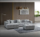 Aluxo Leonard Corner Group in Cloudy Grey Boucle - Abode Avenue