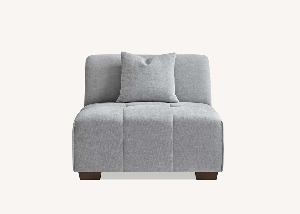 Aluxo Leonard Corner Group in Cloudy Grey Boucle - Abode Avenue