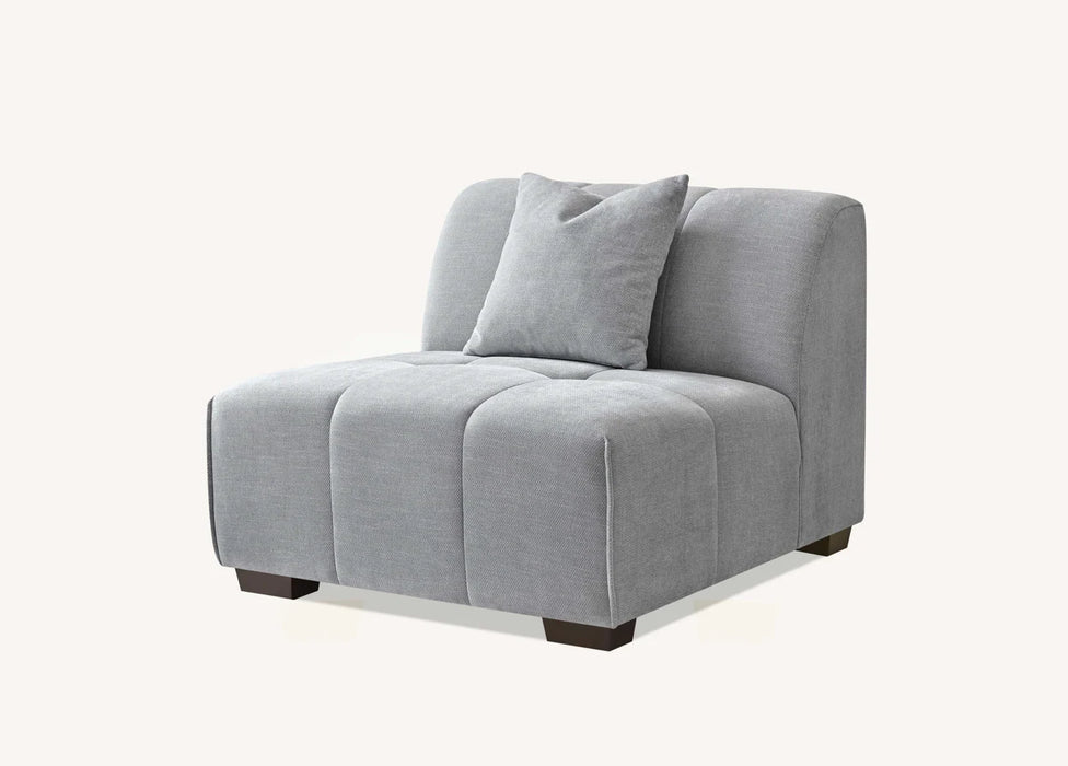 Aluxo Leonard Corner Group in Cloudy Grey Boucle - Abode Avenue