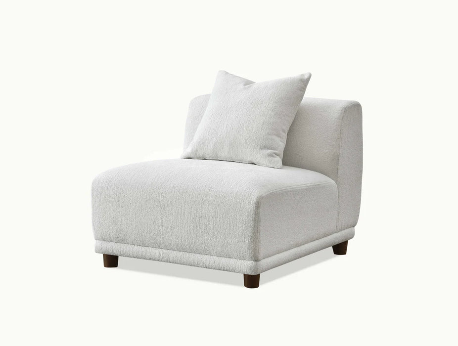 Aluxo Lottie 5pc Modular Corner Group in Polar Boucle - Abode Avenue