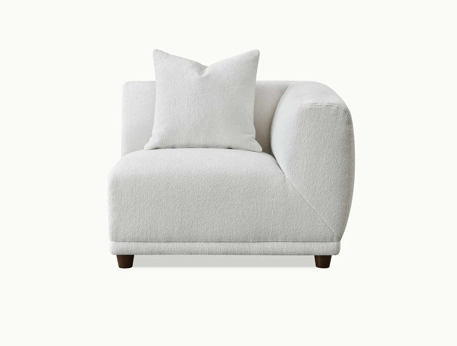 Aluxo Lottie 5pc Modular Corner Group in Polar Boucle - Abode Avenue