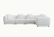 Aluxo Lottie 5pc Modular Corner Group in Polar Boucle - Abode Avenue