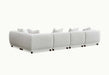 Aluxo Lottie 5pc Modular Corner Group in Polar Boucle - Abode Avenue