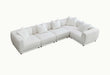 Aluxo Lottie 5pc Modular Corner Group in Polar Boucle - Abode Avenue
