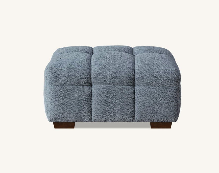 Aluxo Tribeca Corner Sofa in Oatmeal / Iron Boucle Fabric - Abode Avenue