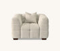 Aluxo Astoria 3 Seater Sofa in Oatmeal OR Pearl Boucle Fabric - Abode Avenue