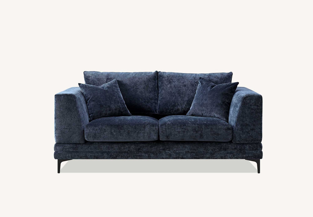 Aluxo Lenox Sofa Range in Steel OR Rust OR Aegean Blue Velvet - Abode Avenue