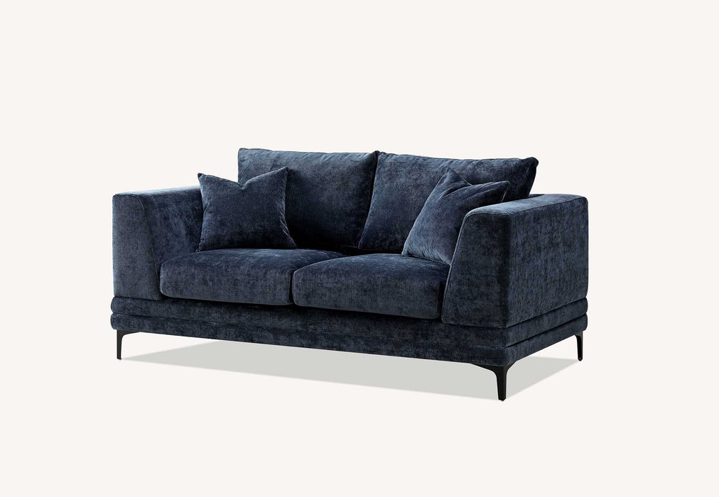 Aluxo Lenox Sofa Range in Steel OR Rust OR Aegean Blue Velvet - Abode Avenue