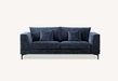 Aluxo Lenox Sofa Range in Steel OR Rust OR Aegean Blue Velvet - Abode Avenue