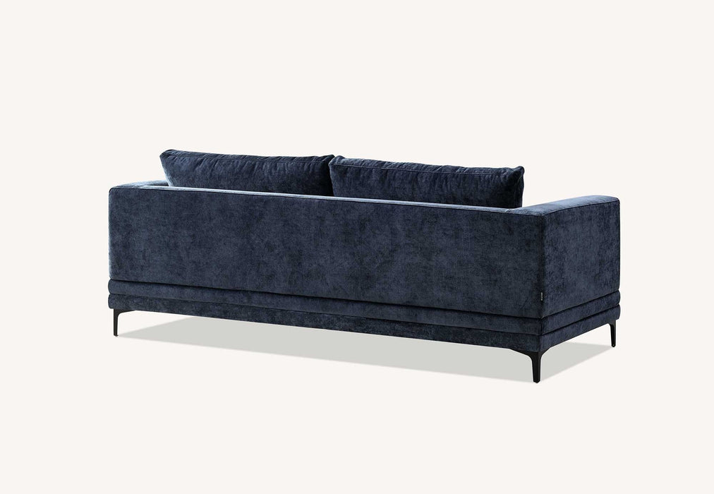 Aluxo Lenox Sofa Range in Steel OR Rust OR Aegean Blue Velvet - Abode Avenue