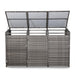 Grey Rattan Wheelie Bins Store – Lockable Garden Bin Shed | Weatherproof Rattan Bin Store (Copy) - Abode Avenue