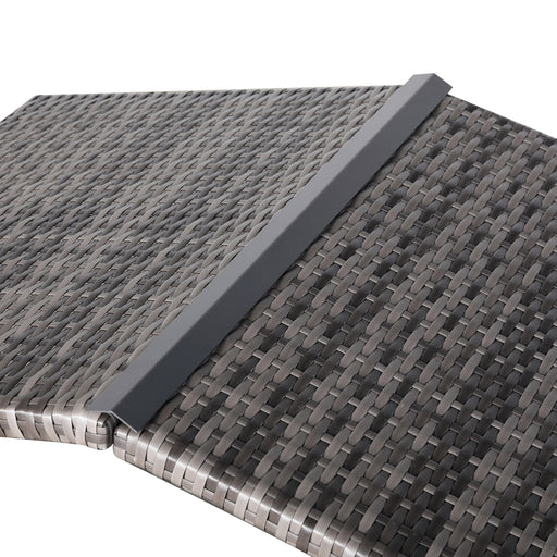 Bax Mice Grey Rattan Raised Dog House — Removable Roof & Waterproof Cushion (S/M/L) | Indoor & Outdoor Pet Bed - Abode Avenue