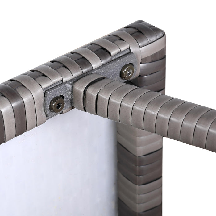 Bax Mice Grey Rattan Raised Dog House — Removable Roof & Waterproof Cushion (S/M/L) | Indoor & Outdoor Pet Bed - Abode Avenue