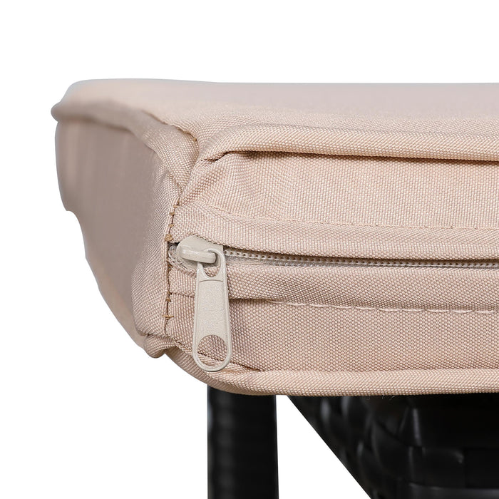 Bax Mice Brown Rattan Raised Dog House — Removable Roof & Waterproof Cushion (S/M/L) | Indoor & Outdoor Pet Bed - Abode Avenue