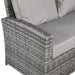 Sloane Range Left Hand Corner Sofa Set with Rising Table in Beige Grey OR Dark Grey OR Light Grey Weave - Abode Avenue