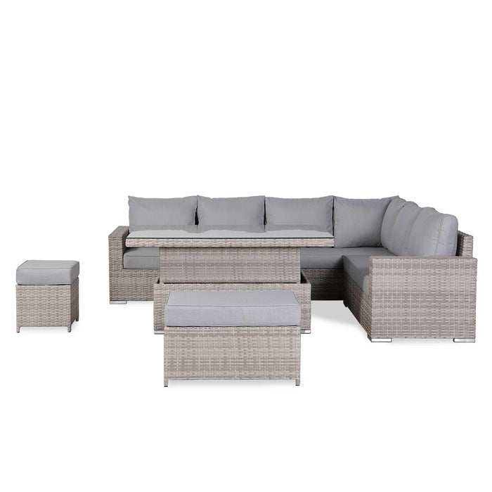 Aurora Range High Back Right Hand Corner Sofa Set with Rising Table - Abode Avenue