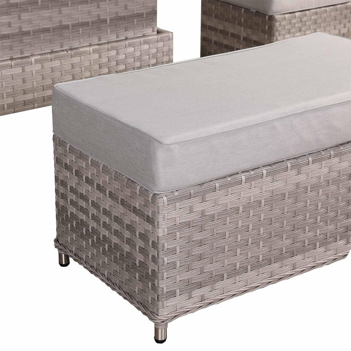 Havana High Back Left Hand Corner Sofa Set with Rising Table | Pre-Order Summer 2026 Garden Furniture