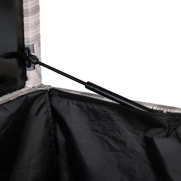 Havana Aluminium Large Outdoor Storage Box – Weather-Resistant Rattan Garden Cabinet