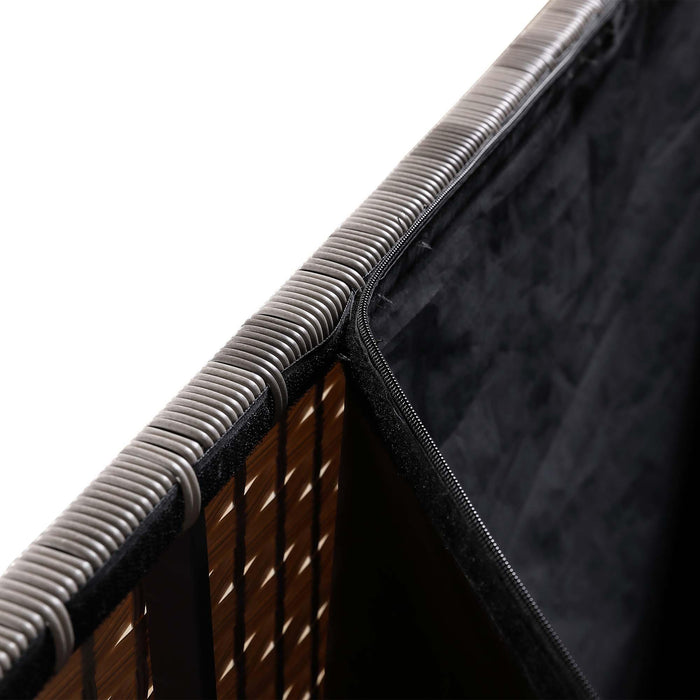 Havana Aluminium Large Outdoor Storage Box – Weather-Resistant Rattan Garden Cabinet