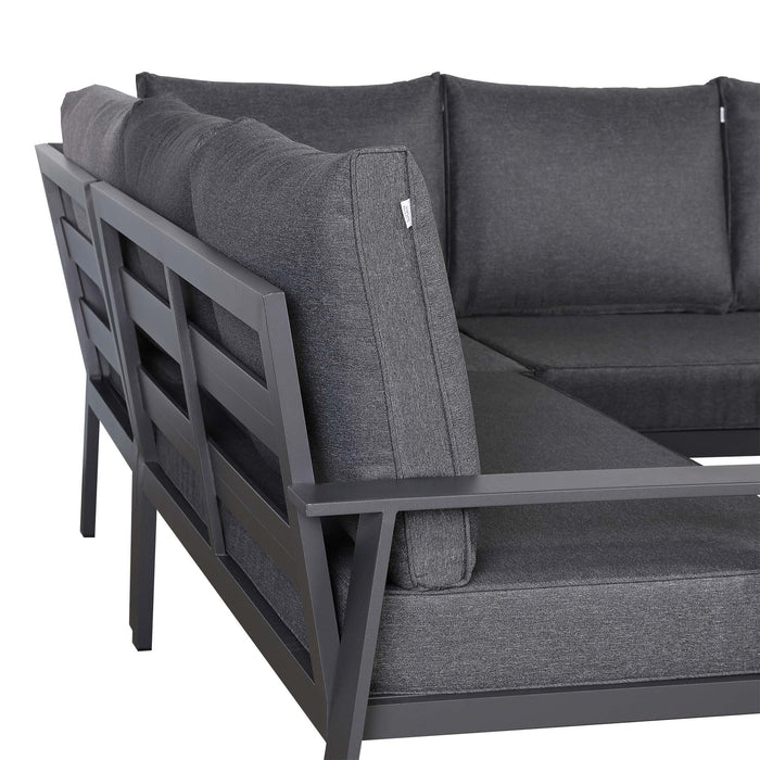 Titan Range Square Corner Sofa Set with Adjustable Table - Abode Avenue
