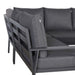 Titan Range Square Corner Sofa Set with Adjustable Table - Abode Avenue